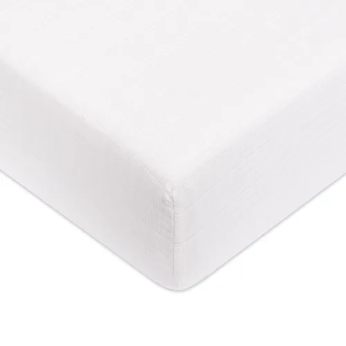 Vista 19 de Babyletto Sábanas para cuna 100% algodón orgánico, con certificado GOTS, ajustadas 360°, muselina ultra suave y transpirable - Beach Bum