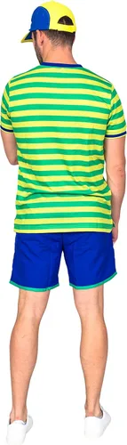 Vista 2 de Bel Air Prince - Camisa, pantalones cortos y sombrero verde para disfraz de Halloween