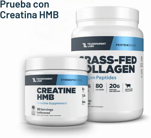 Vista 4 de Transparent Labs Polvo de péptidos de colágeno - Fresa, 30 porciones