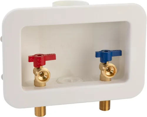Vista 10 de [1 unidad] Lingmfg Caja de salida para lavadora PEX-B crimpado con drenaje central de 2 pulgadas, crimpado PEX-B de 1/2 pulgada, conexión mangueras