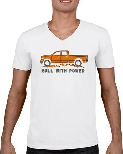 Vista 81 de Tee Hunt Camisetas gráficas y camisetas sin mangas para hombre Roll with Power Pickup Truck