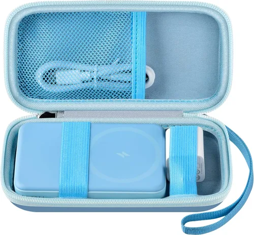Vista 9 de Estuche para la batería magnética Anker de 10,000 mAh, cargador portátil inalámbrico plegable, soporte para 633/622/621/321 de 5,000 mAh Power Bank