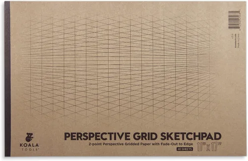 Vista 9 de Koala Tools Bloc grande de dibujo con perspectiva (1 y 2 puntos)