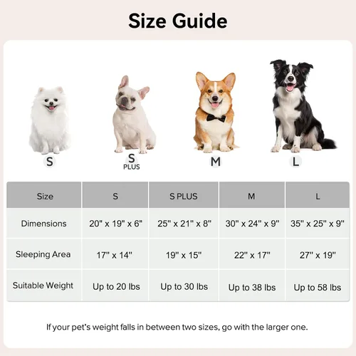 Vista 5 de GASUR Camas para perros pequeños, medianos y grandes con cueva de cubierta, cama rectangular con capucha para cachorros con manta, acogedoras camas