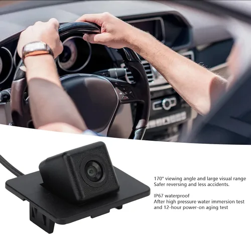 Vista 3 de Cámara CCD de respaldo para 3 Axela 2013?2019, ABS Cámara CCD de visión trasera de coche 170 ° Gran angular IP67 Reemplazo
