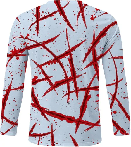 Vista 2 de Shirts for Men Crew Neck Long Sleeve Breathable Lightweight Outdoor Thermal Tees Stylish True Comfort Tops