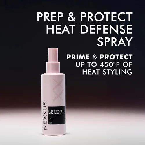 Vista 4 de Nexxus Heat Defense Spray Prep & Protect para protección térmica de 450 grados, con tecnología StyleProtect 6 oz