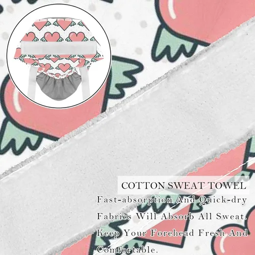 Vista 2 de Anna Cowper 2 PCS Bouffant Cap with Button Ponytail Pouch Working Cap Sweatband Adjustable Surgical Cap Cacti