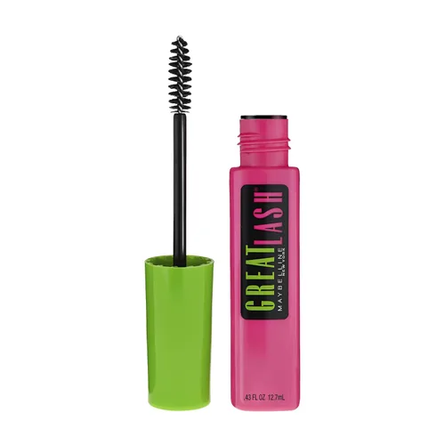 Vista 19 de Maybelline Great Lash Maquillaje de Máscara Lavable, Fórmula Voluminizadora que Acondiciona y Engrosa las Pestañas, Color Negro Muy Profundo, 2 Muy