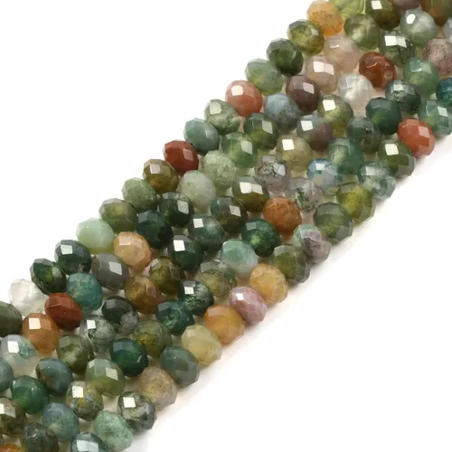 Vista 17 de 7 chakras piedras preciosas de 0.236 in de piedras preciosas facetadas Rondelle sueltas cuentas para hacer joyas DIY cuentas de 16 pulgadas