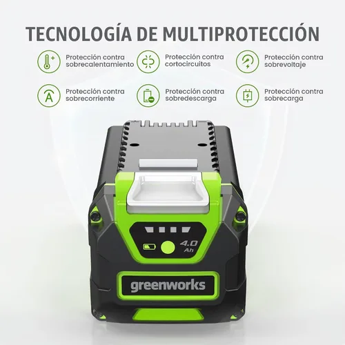 Vista 2 de Batería de ion de litio Greenworks LB40A010 G-Max 40 V, battery