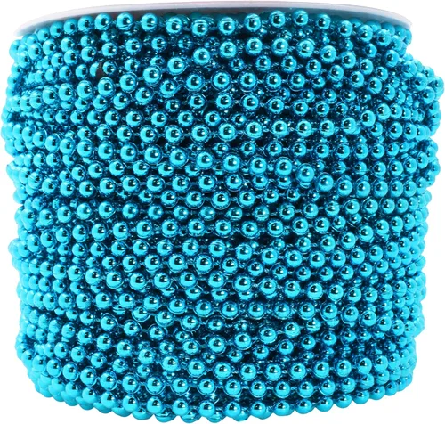 Vista 35 de Mandala Crafts Rollo de cadena de perlas negras de 0.157 pulgadas (0.157 in), guirnalda de perlas de 44 yardas para decoración de bodas, arreglos