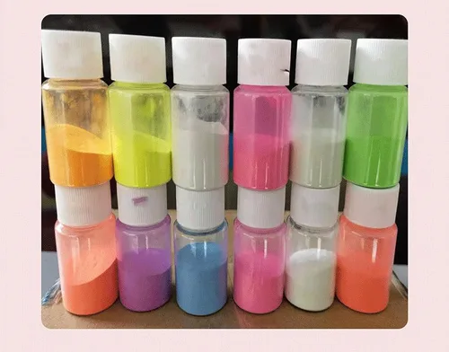 Vista 3 de 12 piezas de pigmento brillante en polvo de mica en polvo de mica de color nacarado en escamas de resina epoxi polvo luminoso para kit de limo