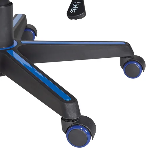 Vista 16 de OSP Home Furnishings Vapor - Silla ergonómica ajustable de piel sintética con respaldo alto y asiento de resorte helicoidal y flujo de aire