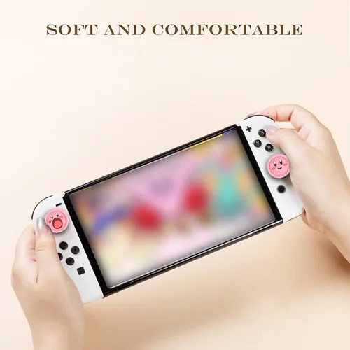 Vista 25 de PERFECTSIGHT Juego de 4 fundas para palanca de mando para Switch Lite/OLED, para Nintendo Switch, para Switch Lite/OLED, cubierta de botón analógica