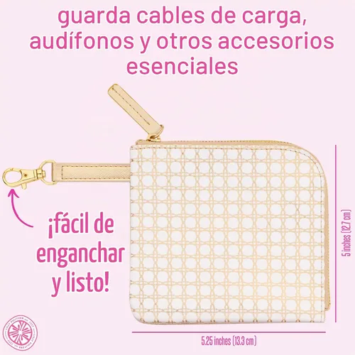 Vista 3 de Lilly Pulitzer Funda acolchada Tech con pequeña bolsa con cremallera para accesorios, bonita funda para laptop para mujer, bolsa para tableta