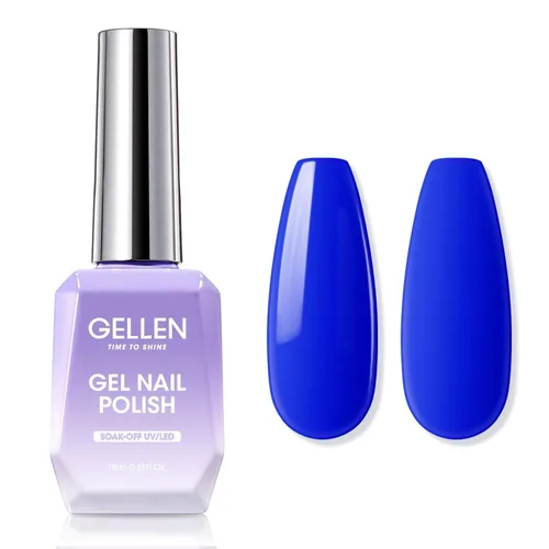 Vista 17 de GELLEN - Base y capa superior de gel, juego de 2 esmaltes de uñas de gel, capa superior que no se limpia 12ml Base Coat & No Wipe Top Coat Set.
