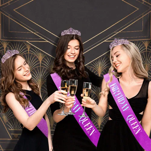 Vista 3 de Birthday Sash, Birthday Crown, Tiaras for Women, Birthday Sash for Women, Crowns for Women, Princess Crown, Tiaras and Crowns for Women, Queen