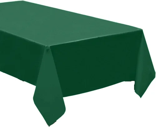Vista 8 de Paquete de 4: manteles desechables de plástico / manteles de mesa, 54 x 108 pulgadas, rectangular, impermeable y desechable, ideal para fiestas