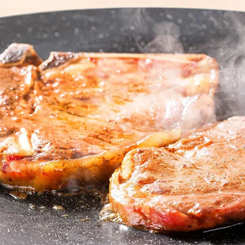 Vista 4 de Sartén coreana, sartén redonda antiadherente de 11.8 pulgadas para barbacoa coreana, parrilla redonda con asa, placa de estufa multifuncional