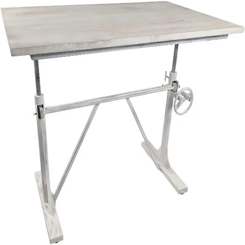 Vista 11 de Carolina Chair & Table Brio - Escritorio rectangular ajustable para sentarse o de pie, con base de metal con acabado en polvo, mesa moderna