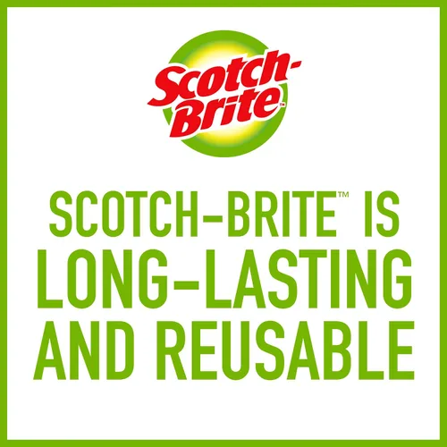 Vista 6 de Scotch-Brite Almohadillas de limpieza con revestimiento de cobre, 3 almohadillas para fregar (paquete de 2)