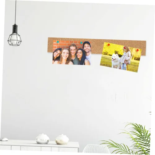 Vista 4 de Veemoon Tableros de corcho, 3 piezas, autoadhesivos, decoración de oficina, tablero de corcho, tablero de anuncios de corcho, tira de tablón