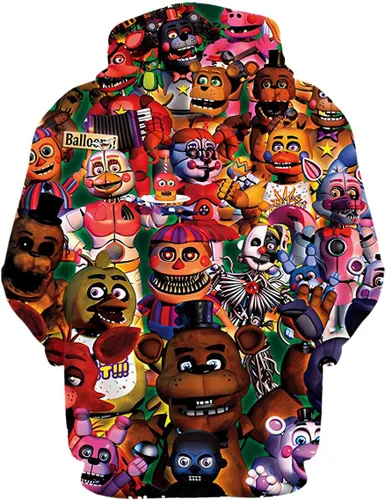 Vista 3 de Conjunto de sudadera con capucha para niños con estampado 3D para niños, sudadera sin botones, traje deportivo unisex