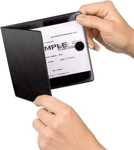 Vista 4 de iPick Image Cartera para documentos de registro de seguro de automóvil Ford F-150, con licencia oficial, Negro, Clásico, moderno