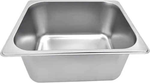 Vista 5 de Freidora eléctrica comercial EVGTTI, freidora eléctrica de 11.4QT con cesta Freidora de acero inoxidable de 2500 W con tapa, ajustable