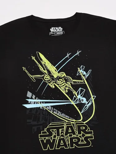 Vista 2 de STAR WARS Camiseta X-Wing Fighter de inspiración vintage para niño