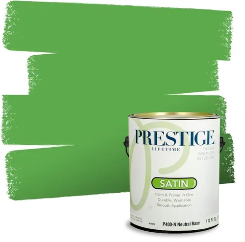 Vista 82 de PRESTIGE Pintura exterior e imprimación en uno, aloe, plano, 1 galón
