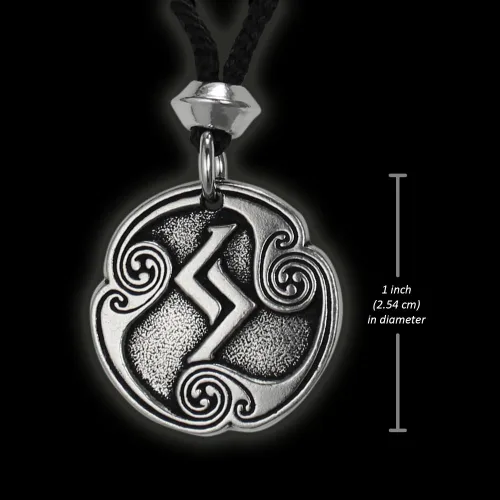 Vista 4 de Collar con colgante de peltre Jera Jeran Jeraz Rune of Harvest, No aplicable