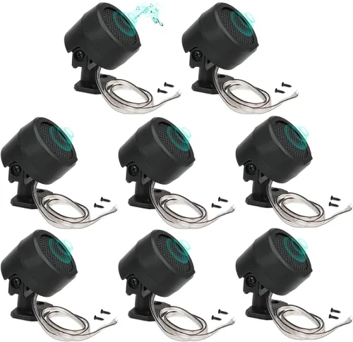 Vista 8 de FERCAISH 4 altavoces de coche de 500 W, TP-006A de alta potencia estéreo para coche, altavoces verticales redondos fáciles de instalar para montaje