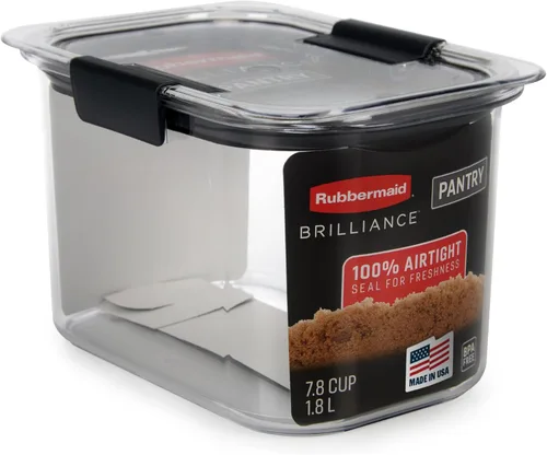 Vista 14 de Rubbermaid Brilliance - Recipientes para almacenar alimentos, libres de bisfenol A, con tapas