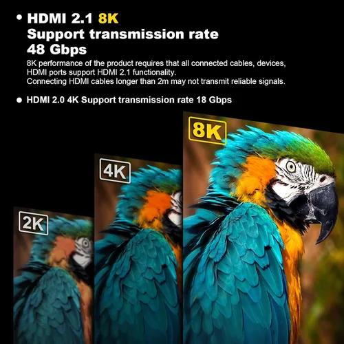 Vista 2 de VCELINK Adaptadores HDMI de ángulo recto, 8K HDMI para HDTV Switch Laptop