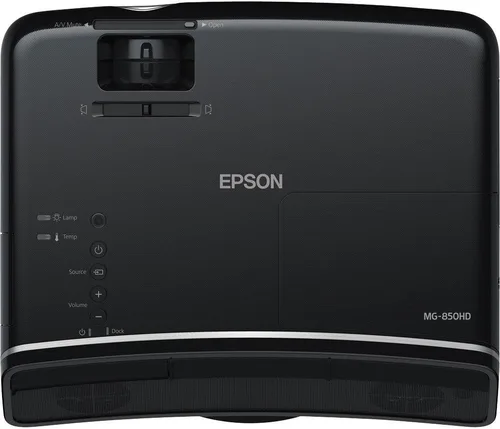 Vista 4 de Epson MegaPlex MG-850HD 720p HD 3LCD Portátil Digital Dock Proyector y Altavoz Combo para iPod, iPhone y iPad