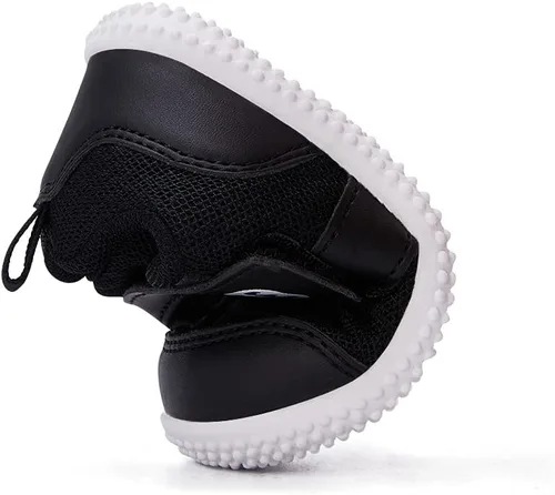 Vista 4 de BMCiTYBM Zapatos para caminar de malla transpirable para bebés, niños y niñas, ligeros, antideslizantes, para primeros pasos, 6, 9, 12, 18, 24 meses