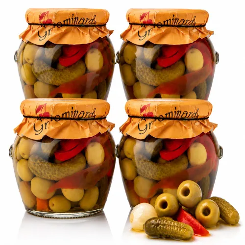 Vista 8 de Torremar Aceitunas Picantes Mezcla de Encurtidos y Aceituna 20oz/580grs Paquete de 1