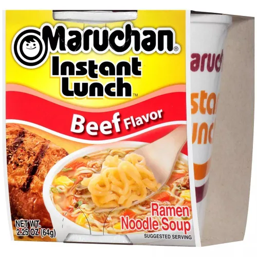 Vista 2 de Maruchan Sopa instantánea con sabor a carne, 2.25 oz