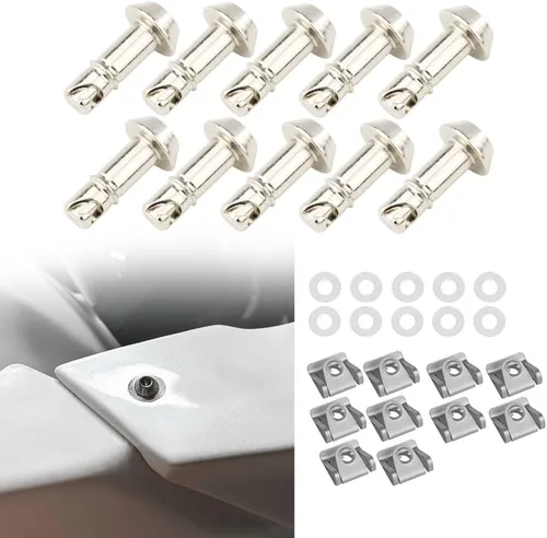Vista 12 de Xitomer 17mm Universales Tornillos de Liberación Rápida/Pernos de Carenado/Espárragos/Con Clips de Separación de 1/4 de Vuelta Rápida Compatibles