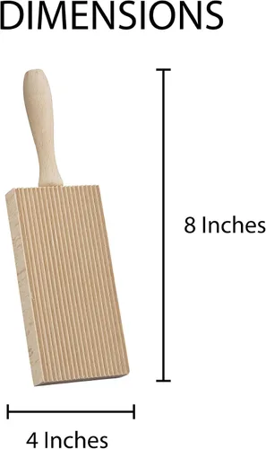 Vista 2 de Fante's Tableros de ñoquis, madera de haya, fabricadas en Italia, para dar forma a los ñoquis, añadir textura, sostener más salsa y cocina