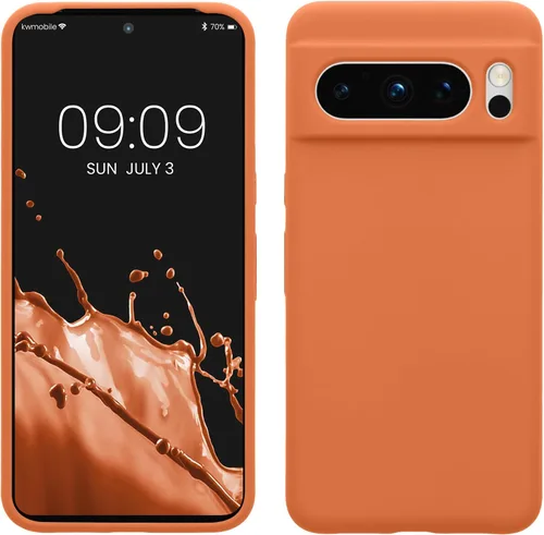 Vista 15 de kwmobile Funda compatible con Google Pixel 7 Pro - Funda de silicona TPU con acabado suave - Piedra antigua