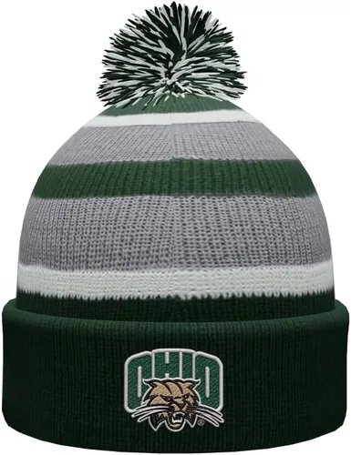 Vista 41 de NCAA Prime - Gorro de punto de invierno con pompón plegable