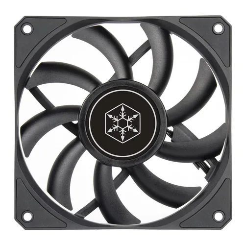 Vista 4 de Silverstone Technology Air Slimmer 120 Enhanced Performance 120mm Slim Fan with Full-Range PWM, (SST-AS120B),Black Negro