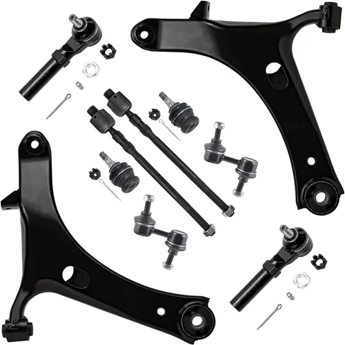 Vista 401 de Detroit Axle - Kit de suspensión frontal de 10 piezas para Dodge Avenger 2008-2014, Chrysler Sebring 2007-2010, 2 brazos de control inferiores, 2