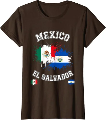 Vista 18 de Camiseta de recuerdo de la bandera vintage de El Salvador de México