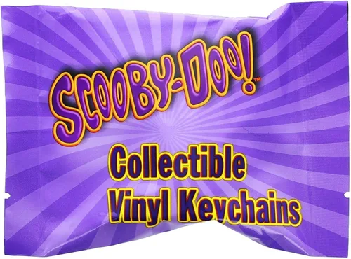 Vista 2 de Scooby Doo - Llavero de vinilo con caja ciega, una mini figura misteriosa al azar con cadena de metal y soporte para llavero, bolsa misteriosa