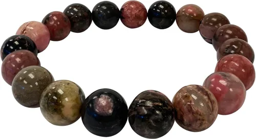Vista 357 de Gem Avenue Handmade Round Bead Stretch Bracelet Unisex Natural Stone Beaded Jewelry for Men & Women, Elastic Wristband for Daily Wear