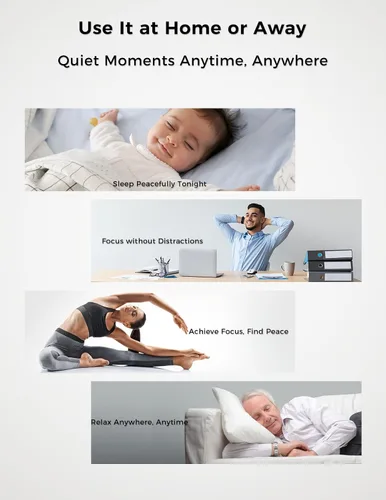 Vista 7 de FOXFINE Máquina de sonido portátil, máquina de ruido blanco de viaje con 30 sonidos relajantes, temporizador y memoria para dormir, bebé, adultos